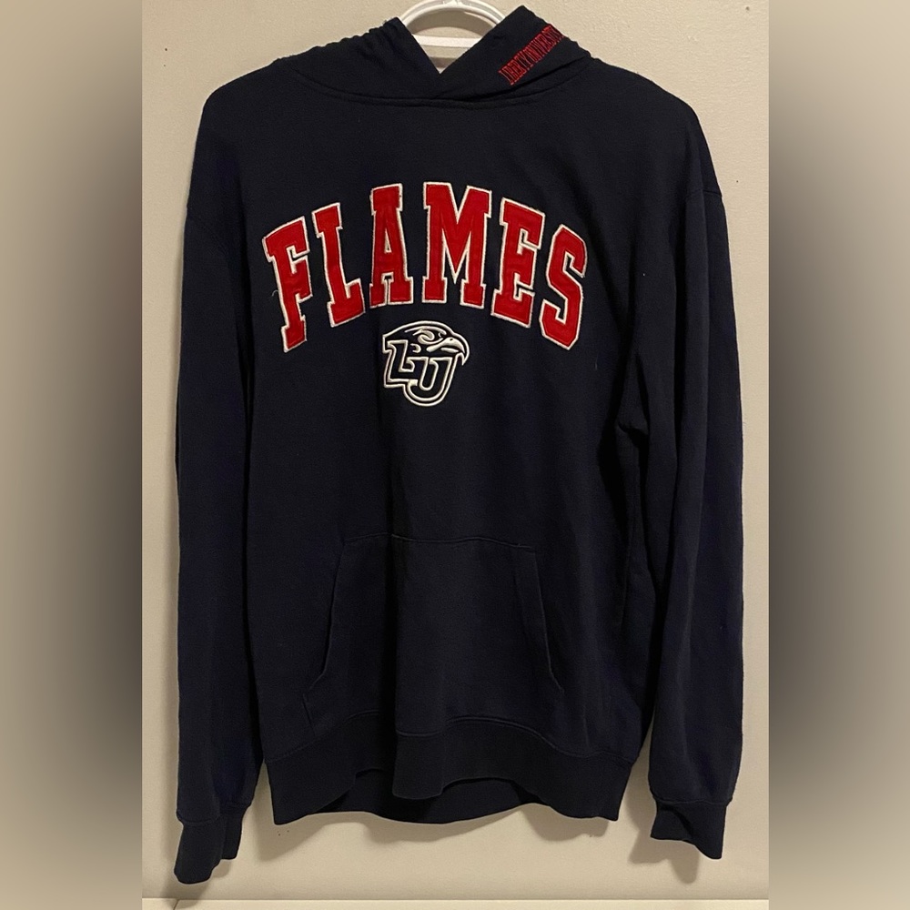 Stadium goods vintage liberty university embroidered vintage hoodie